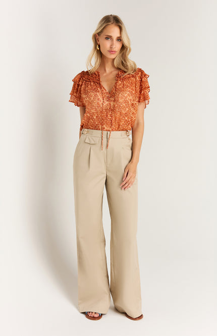 Ibana Broek Penia Ostra Beige Stretchshop.nl