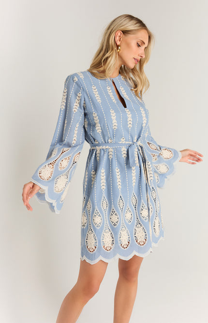 Ibana Jurk Danna Violetta Blue Stretchshop.nl