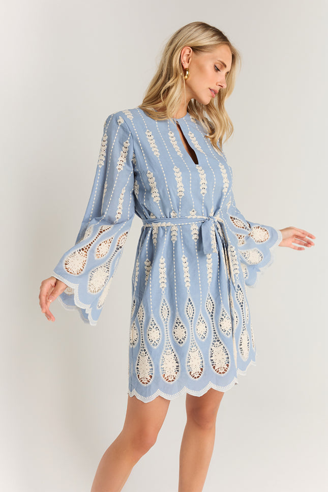 Ibana Jurk Danna Violetta Blue Stretchshop.nl