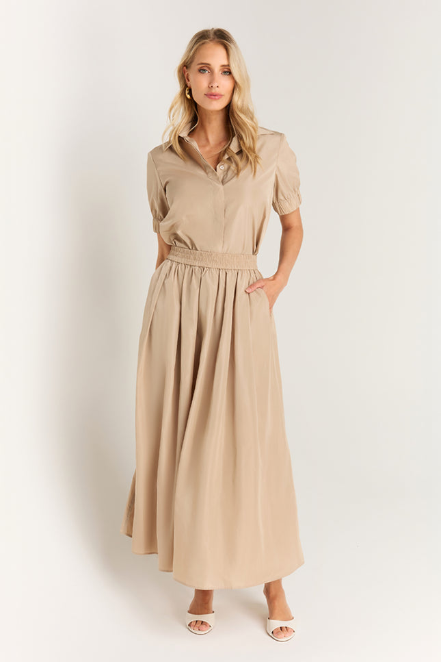 Ibana Rok Sana Ostra Beige Stretchshop.nl