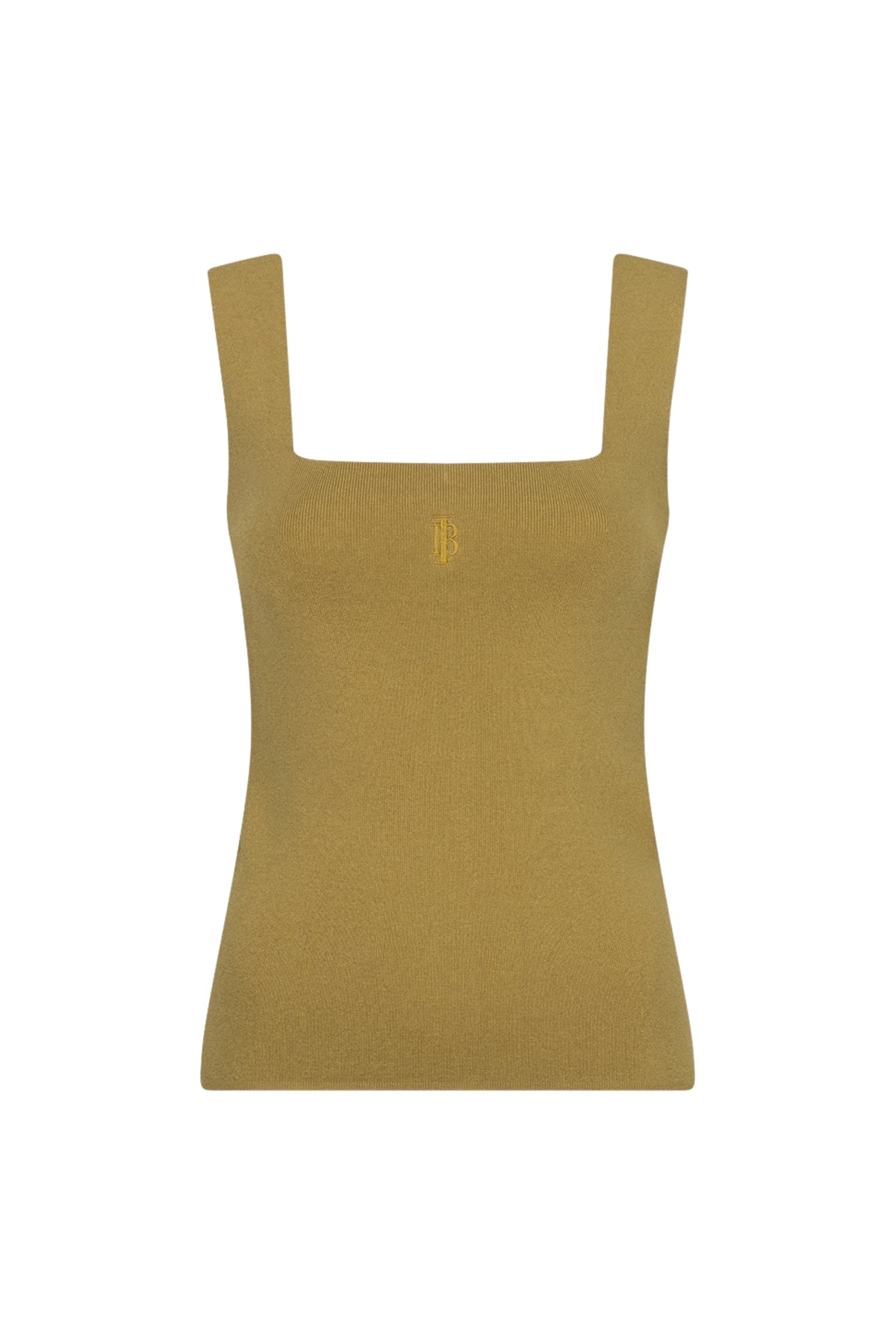Groene en gouden top van Ibana, Kara Gold, met stijlvolle details en een elegante pasvorm.