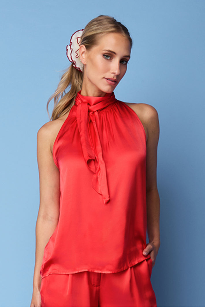Ibana Top Tolino Rosa Coral, lichtroze en coral gekleurd top met comfortabel ontwerp, geschikt voor casual dagelijks gebruik.