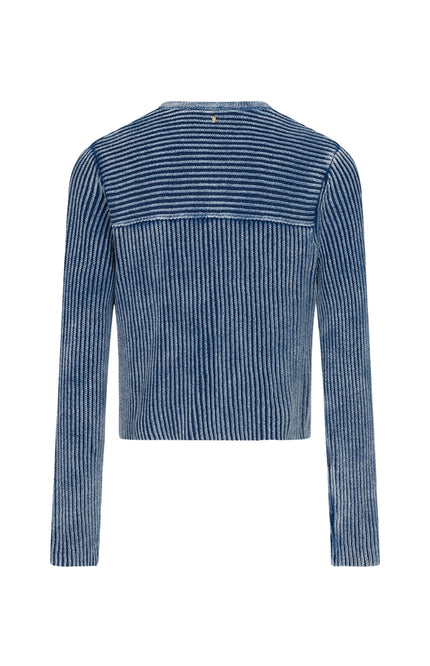Ibana Vest Kaycee Washed Blue Stretchshop.nl