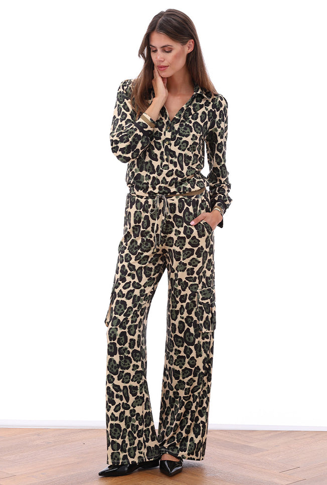 Jumpsuit Met Luipaard Design B110-P014