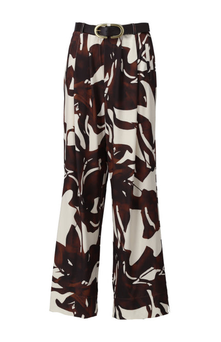 K-design Broek Met Design & Riem B132-P018 Stretchshop.nl
