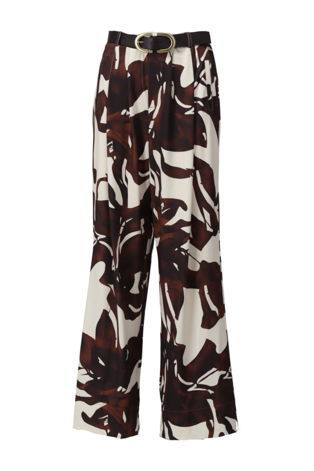 K-design Broek Met Design & Riem B132-P018 Stretchshop.nl