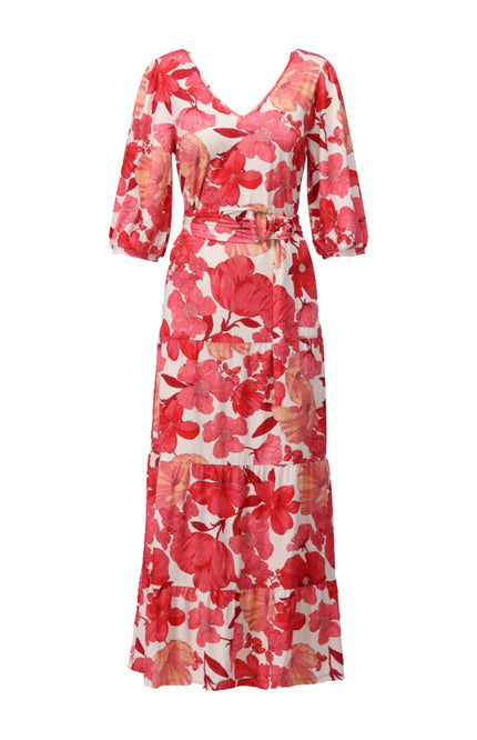K-design Jurk Maxi Met Design C114-P123 Stretchshop.nl
