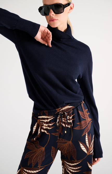 Broek Met Botanische Print D308-P154