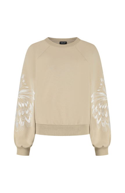 Lady Day Sweater Coby Sand L25-301-3173 Stretchshop.nl