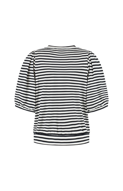 Lady Day Top Amie Blue Simple White L24-580-3032 Stretchshop.nl