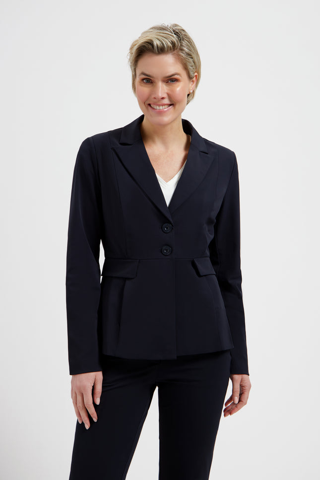 Lady Day Travel Blazer Clover Blue L46-475-3006 Stretchshop.nl