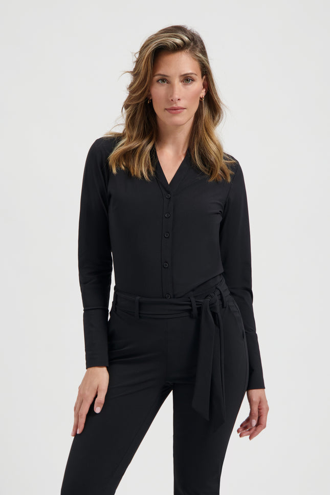 Lady Day Travel Blouse Suzy Black L27-375-0011 Stretchshop.nl