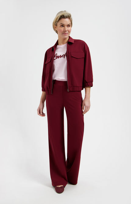 Lady Day Travel Broek Eleyn Burgundy L14-475-3005 Stretchshop.nl