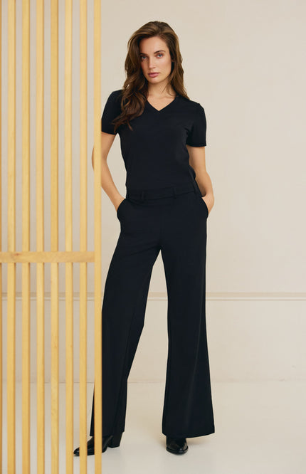 Lady Day Travel Broek Poppy Black L12-475-0033 Stretchshop.nl