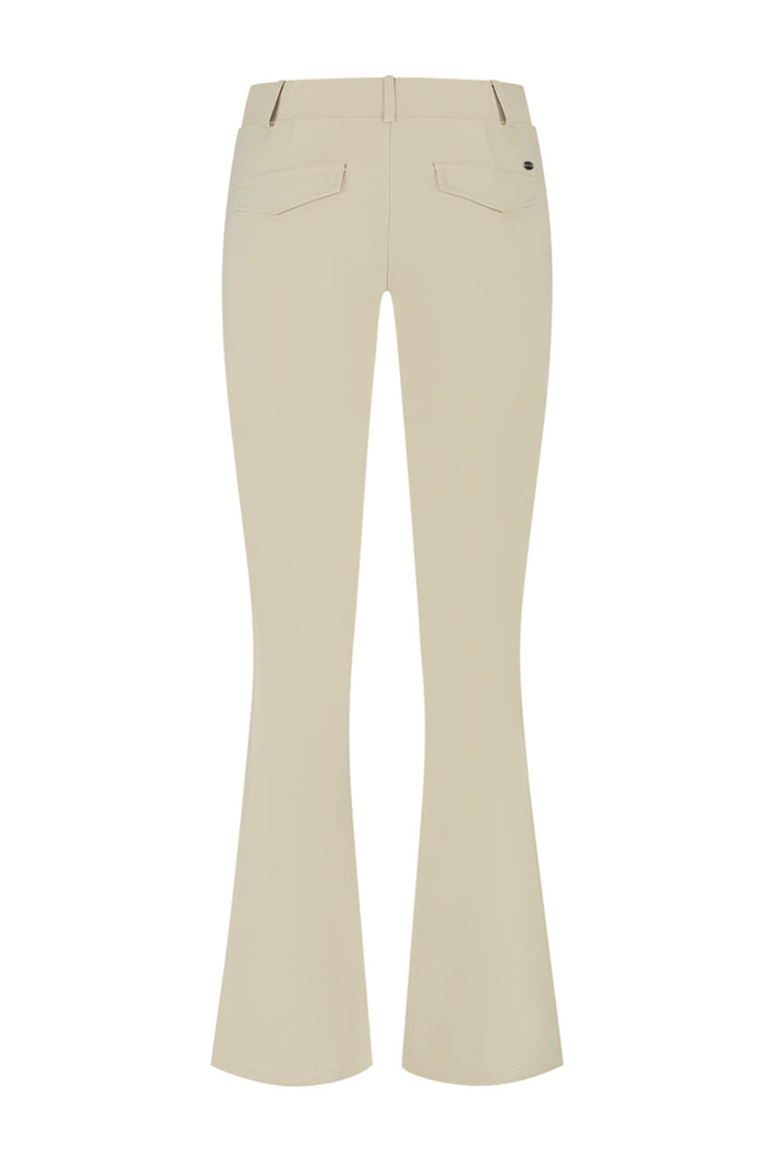Lady Day reisbroek Poppy Sand L14-475-3106, lichte comfortabele travel broek met elastische taille en praktische zakken