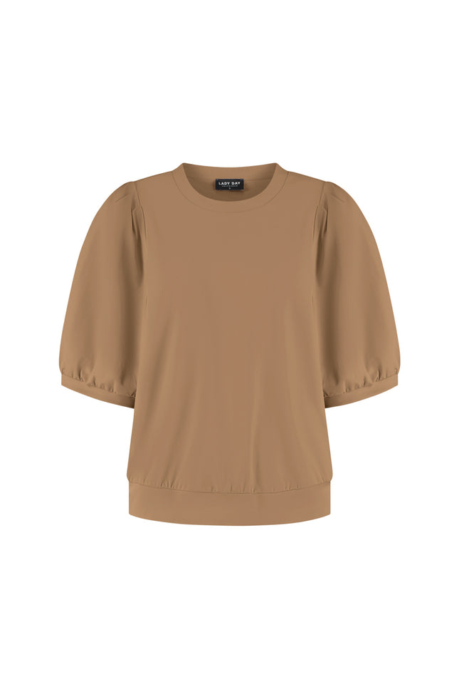 Lady Day Top Amie Mocha L24-375-3113 Stretchshop.nl