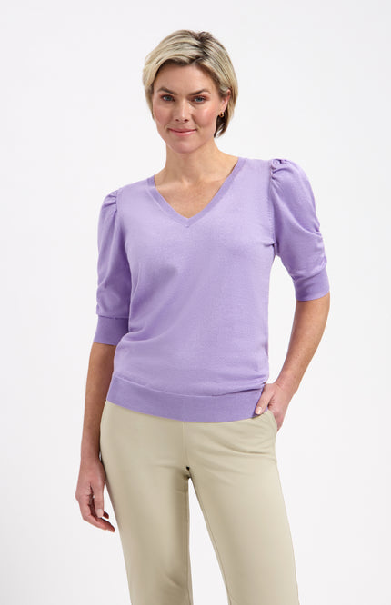Lady Day Trui Lynn Soft Violet L28-601-3177 Stretchshop.nl