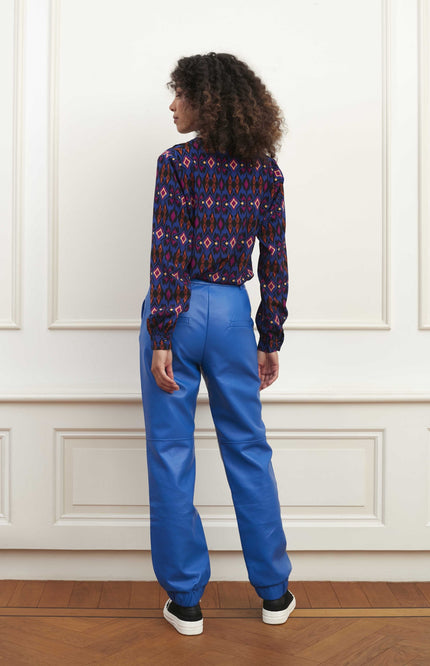 Lofty Manner Broek lydia blue Stretchshop.nl