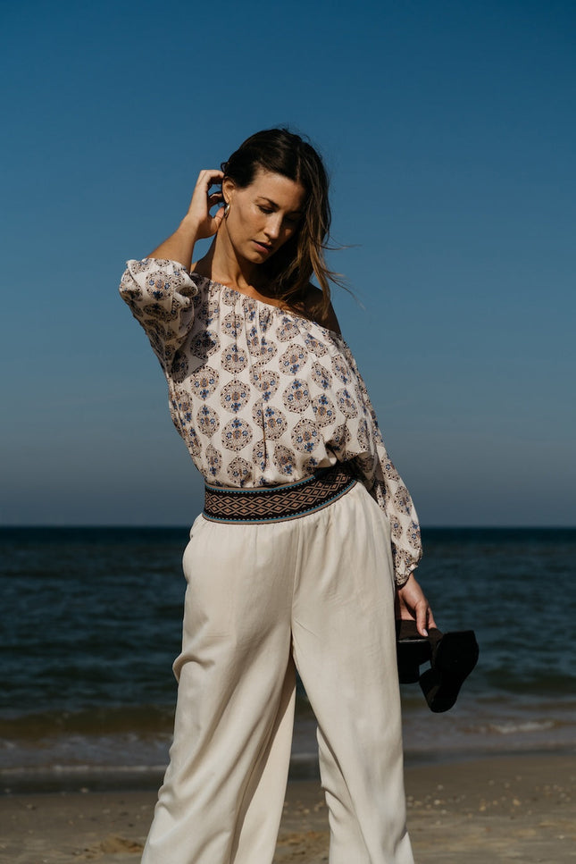 Maicazz Broek jolina sand dollar D7 Stretchshop.nl