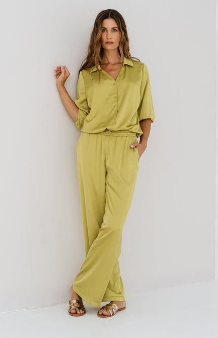 Maicazz Broek Newan Lime Stretchshop.nl