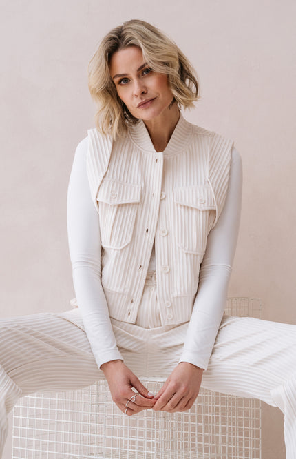 Gilet Pera Offwhite