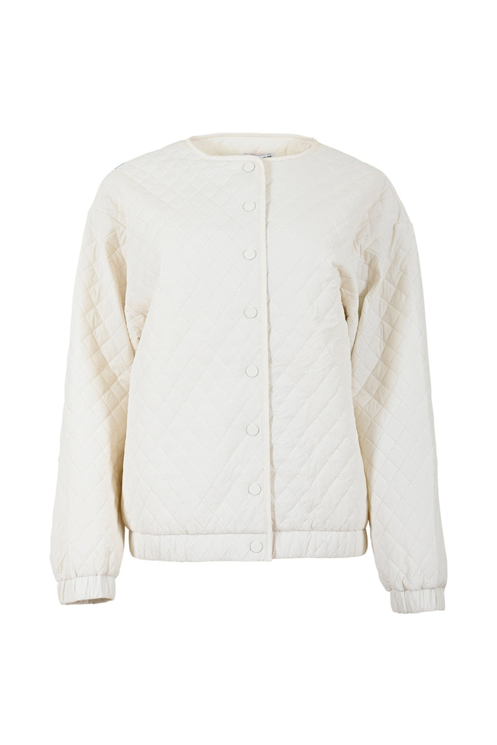 Lichte Maicazz & Zizo Jacket Matts Coconut Milk met zachte stof en capuchon, geschikt voor casual draagstijl.