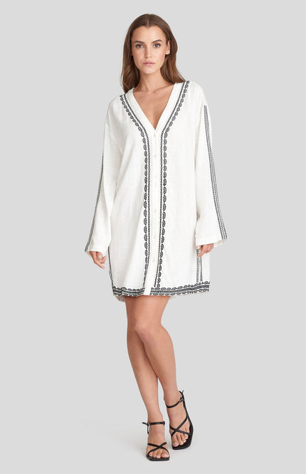 Maicazz Jurk jildou offwhite D5 Stretchshop.nl