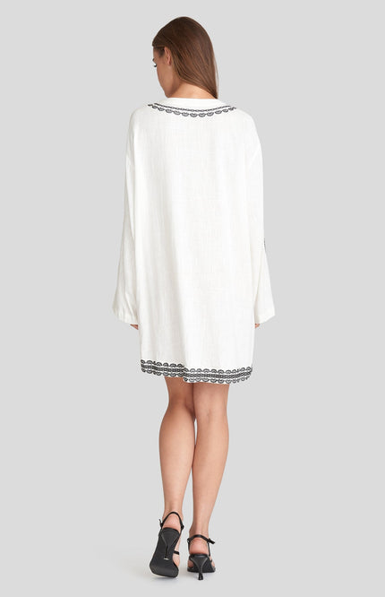 Maicazz Jurk jildou offwhite D5 Stretchshop.nl