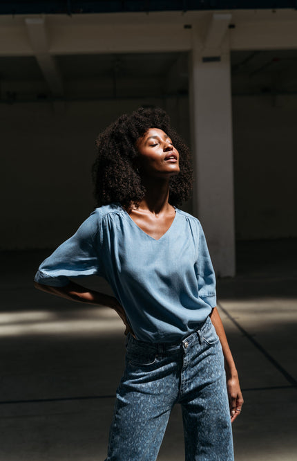 Maicazz Top Merle Blue Stretchshop.nl