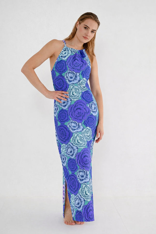 Maicazz Travel Jurk Lillian Bright Flower Stretchshop.nl
