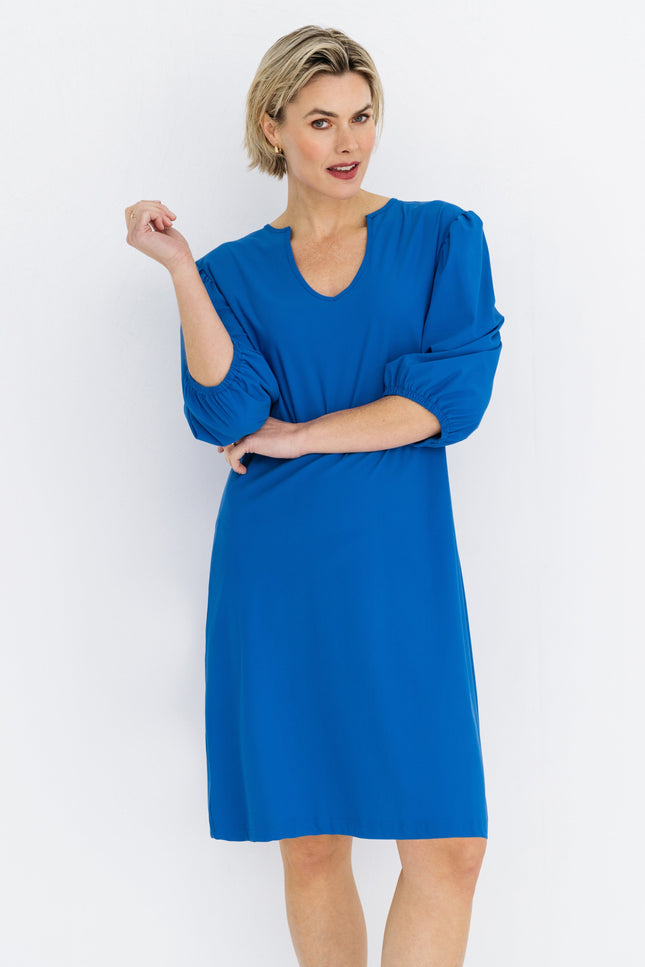 Maicazz Travel Jurk Rakee DRS Kobalt Stretchshop.nl