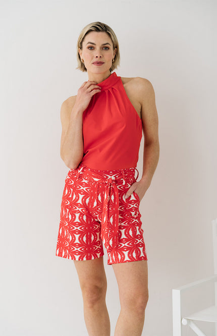 Maicazz Travel Short Cuba African Red Stretchshop.nl
