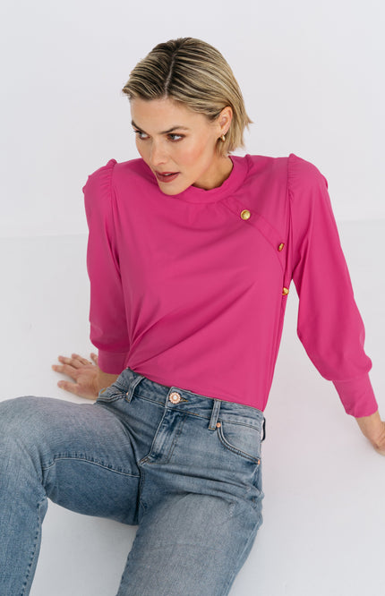 Maicazz Travel Top Ifkes Pink Stretchshop.nl