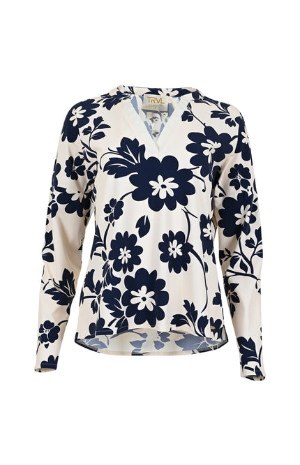 Maicazz Travel Top Losina Blue Flower Stretchshop.nl