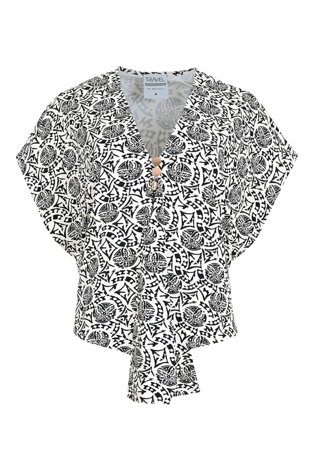 Maicazz Travel Top Roses Fan Stretchshop.nl