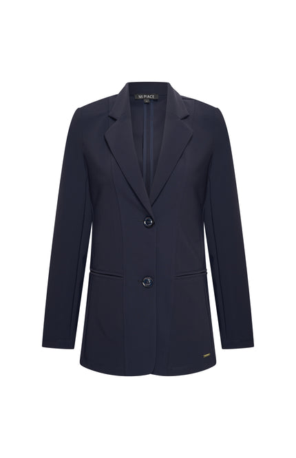 Mi Piace Bonded Travel Blazer Navy 202634 Stretchshop.nl