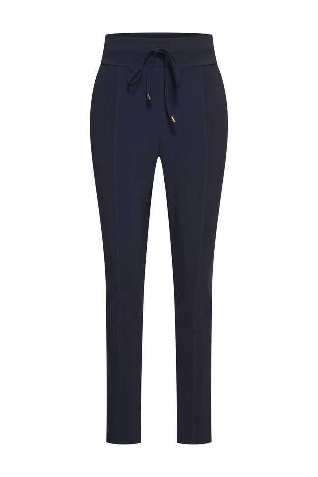 Mi Piace Bonded Travel Broek Navy 202632 Stretchshop.nl