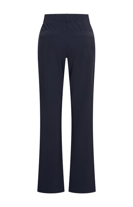 Mi Piace Bonded Travel Broek Straight Navy 202624 Stretchshop.nl