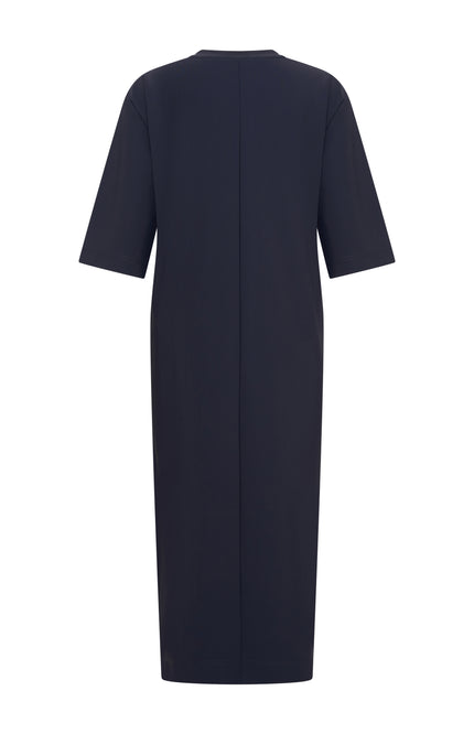 Mi Piace Bonded Travel Jurk Navy 202692 Stretchshop.nl