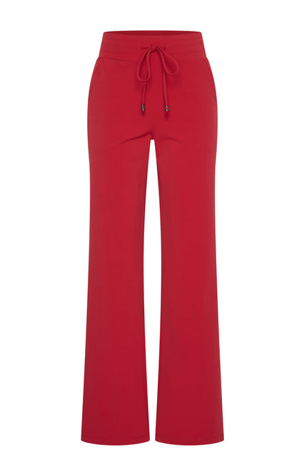 Mi Piace Travel Broek Flared Red 202136 Stretchshop.nl