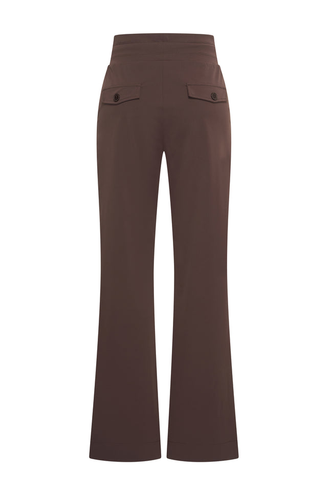 Travel Broek Flared Espresso 202089