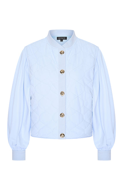 Mi Piace Jacket Stepped Light Blue 202535 Stretchshop.nl