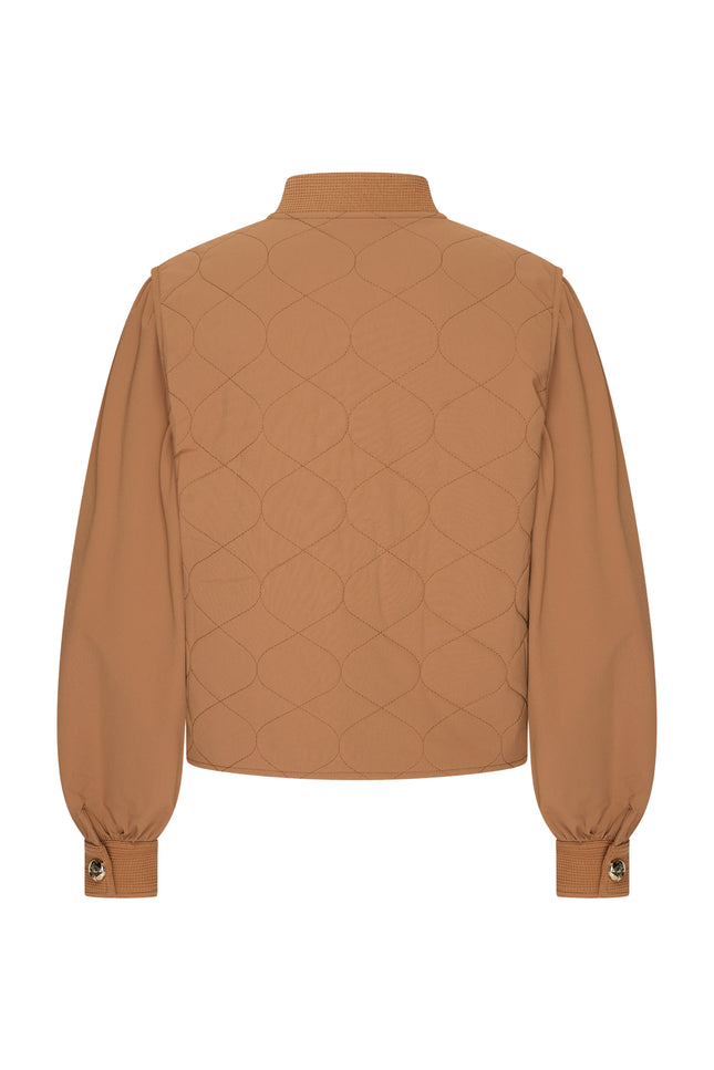 Mi Piace Jacket Stepped Mocca 202535 Stretchshop.nl