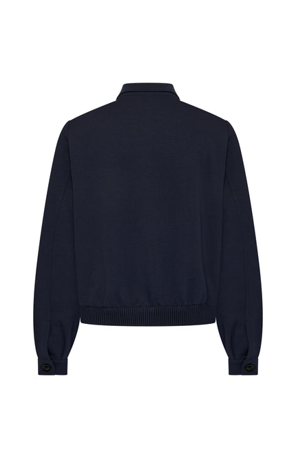 Mi Piace Jacket Sweat Dark Blue 2020022 Stretchshop.nl