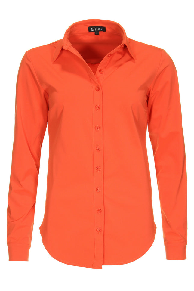 Mi Piace Travel blouse orange 60840 Stretchshop.nl