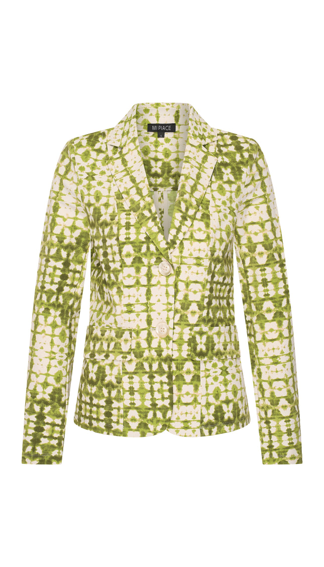 Mi Piace Travel Blazer Batik Print Kelp Forest Kit 202015 Stretchshop.nl