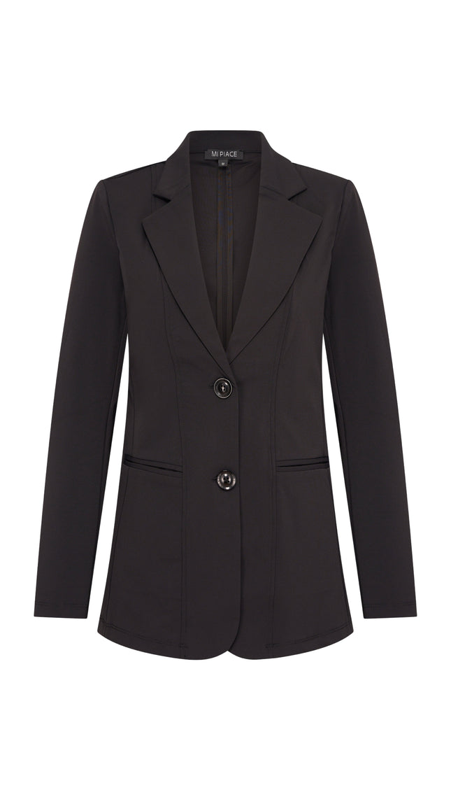 Mi Piace Travel Blazer Black 202102A Stretchshop.nl