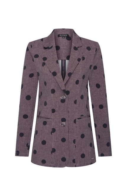 Travel Blazer Dot Structure Print Winter Grey 202102