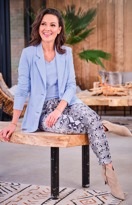 Mi Piace Travel Blazer Light Blue 202102A Stretchshop.nl