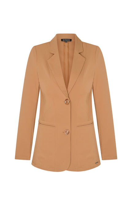 Mi Piace Travel Blazer Mocca 202102A Stretchshop.nl